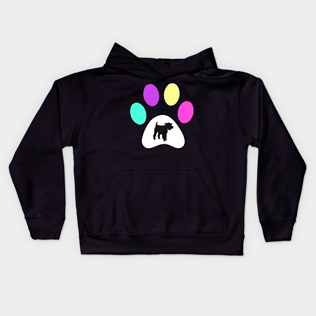 Miniature Schnauzer Lover Kids Hoodie by JKFDesigns